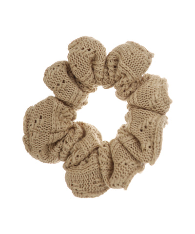 Cable Knit Hair Scrunchie | STYLIKA