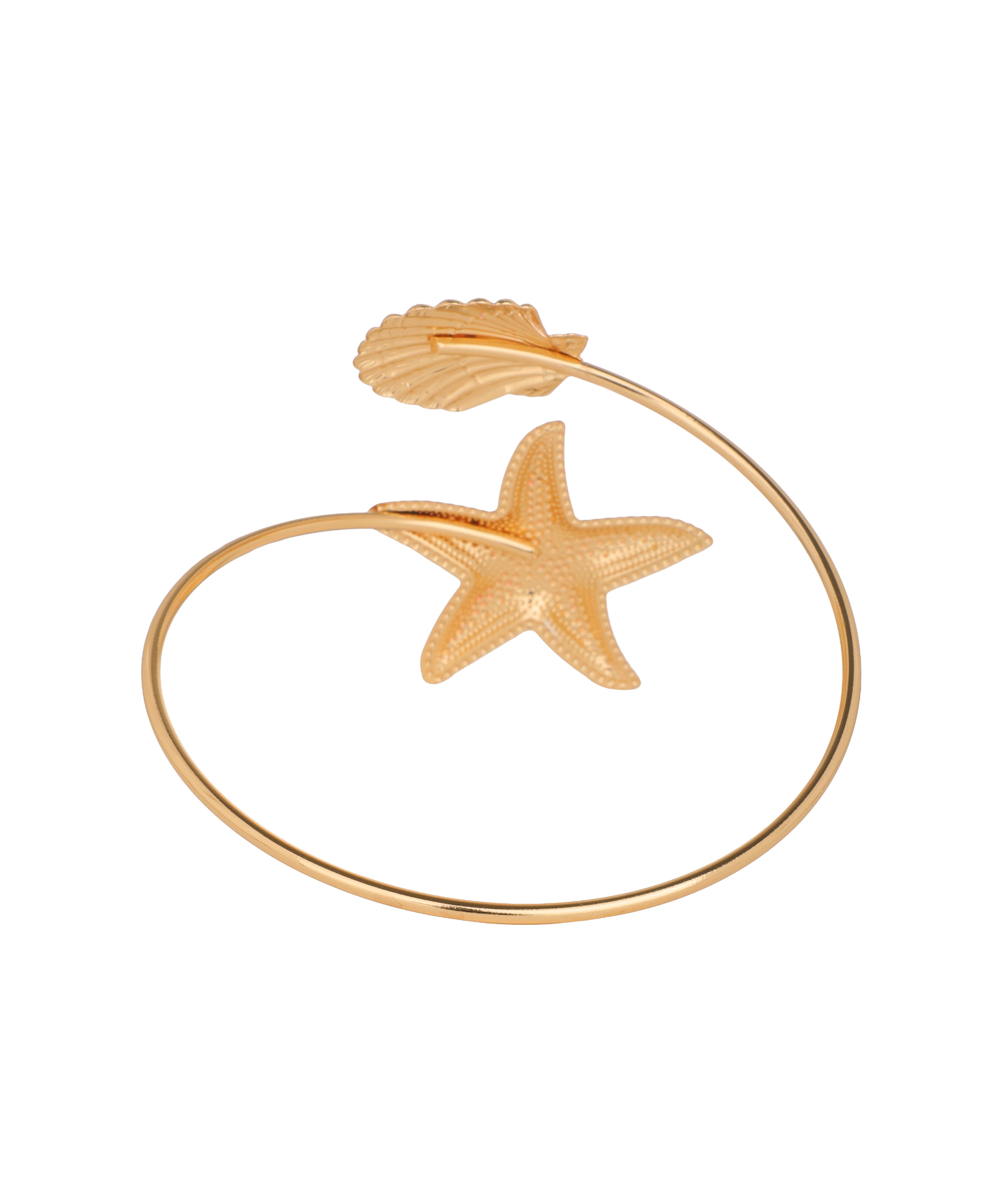Coastal Motif Open Arm Cuff | Stylika