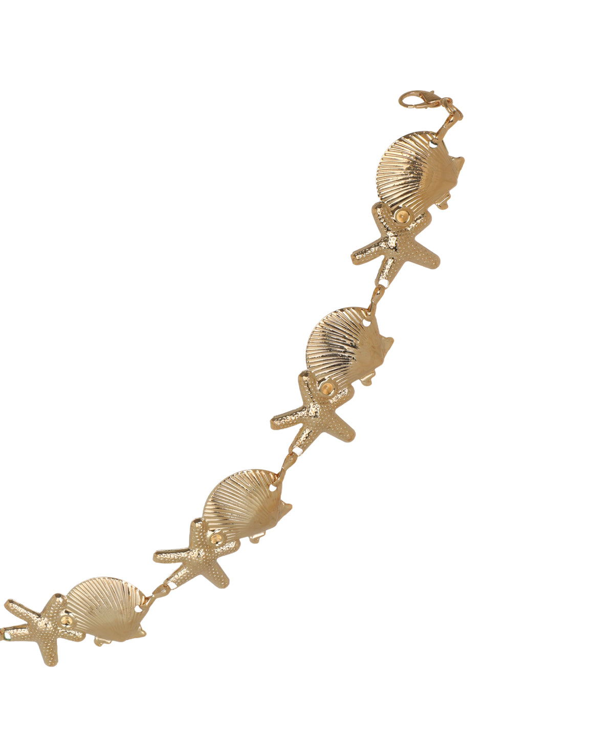 Waist chain detailed with uniform starfish and seashell charms