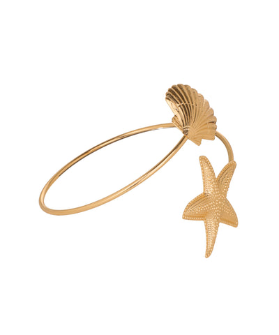 Coastal Motif Open Arm Cuff | Stylika