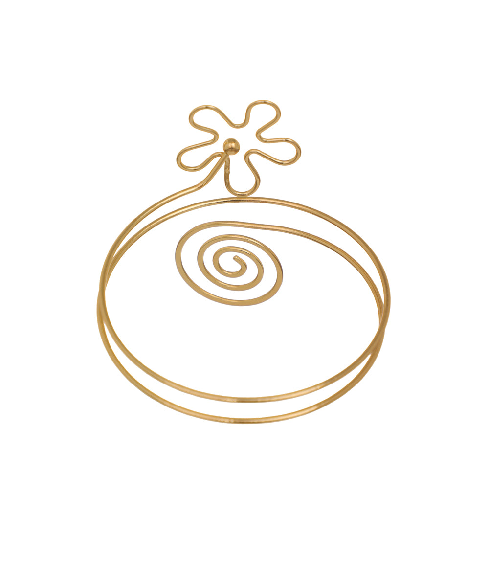 Whimsical Floral Spiral Arm Cuff | Stylika