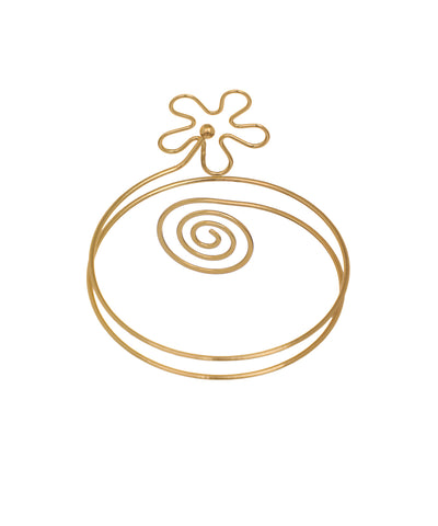 Whimsical Floral Spiral Arm Cuff | Stylika
