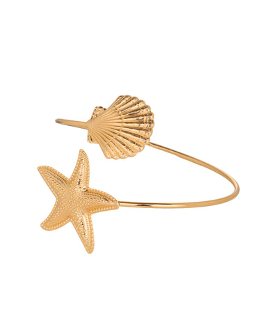 Coastal Motif Open Arm Cuff | Stylika