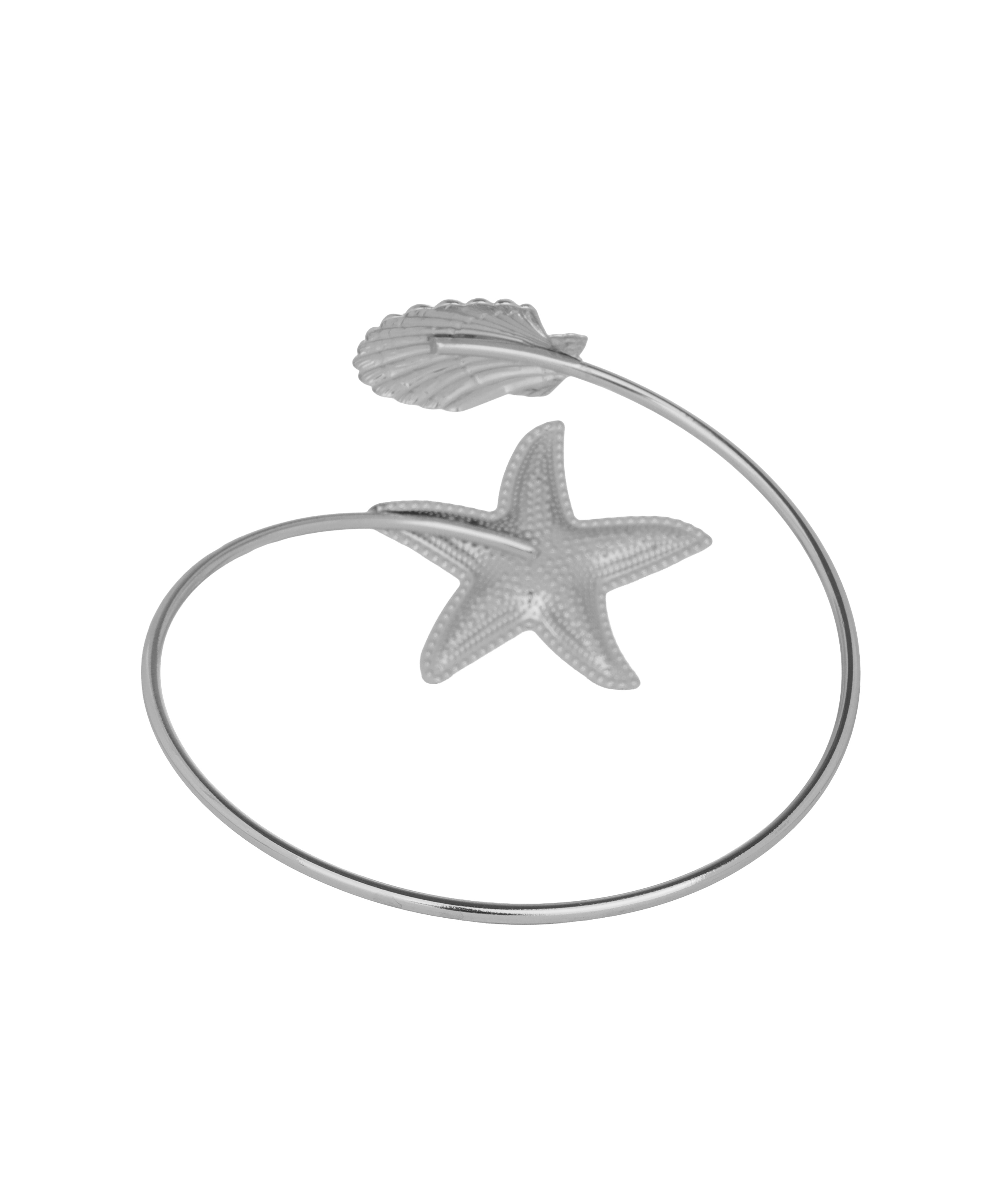 Coastal Motif Open Arm Cuff | Stylika