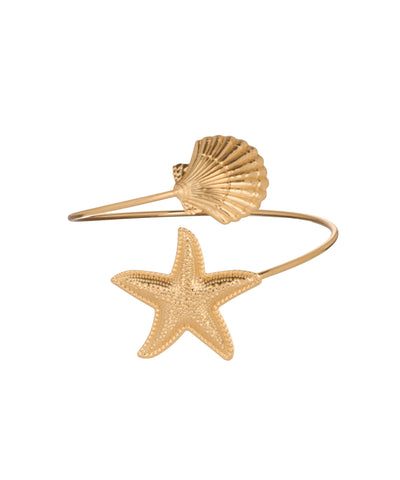 Coastal Motif Open Arm Cuff | Stylika