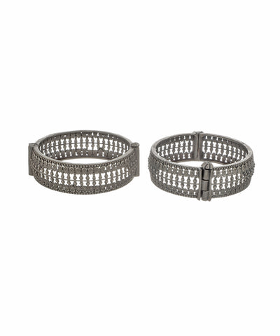 Intricate Oxidised Bangles | Stylika