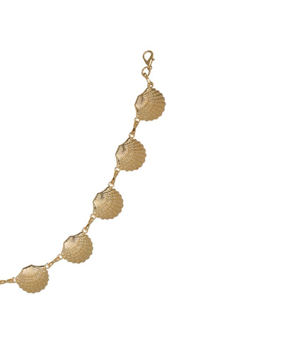 Waist chain with shell elements arranged along a fine link