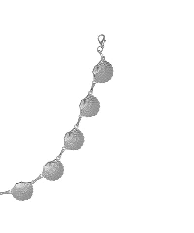 Waist chain with a draped and circular linked silhouette