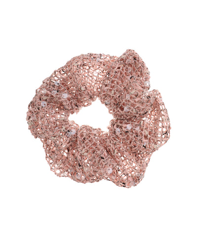 Sequin Knit Hair Scrunchie | STYLIKA