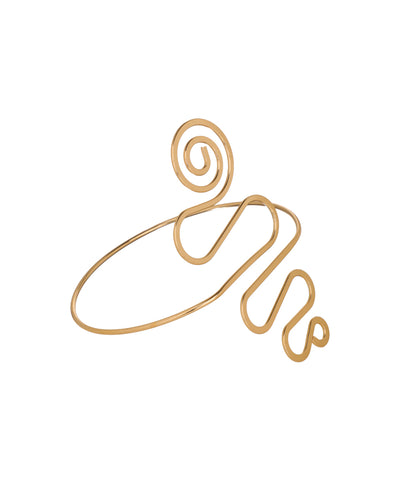 Spiral Motif Arm Cuff | Stylika