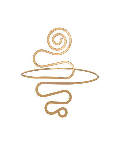 Spiral Motif Arm Cuff | Stylika
