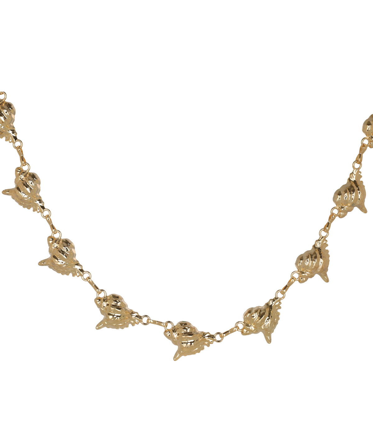 Waist chain with a flexible linked chain silhouette