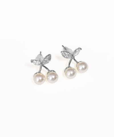 Pearl Berry Cluster Drop Earrings | Stylika
