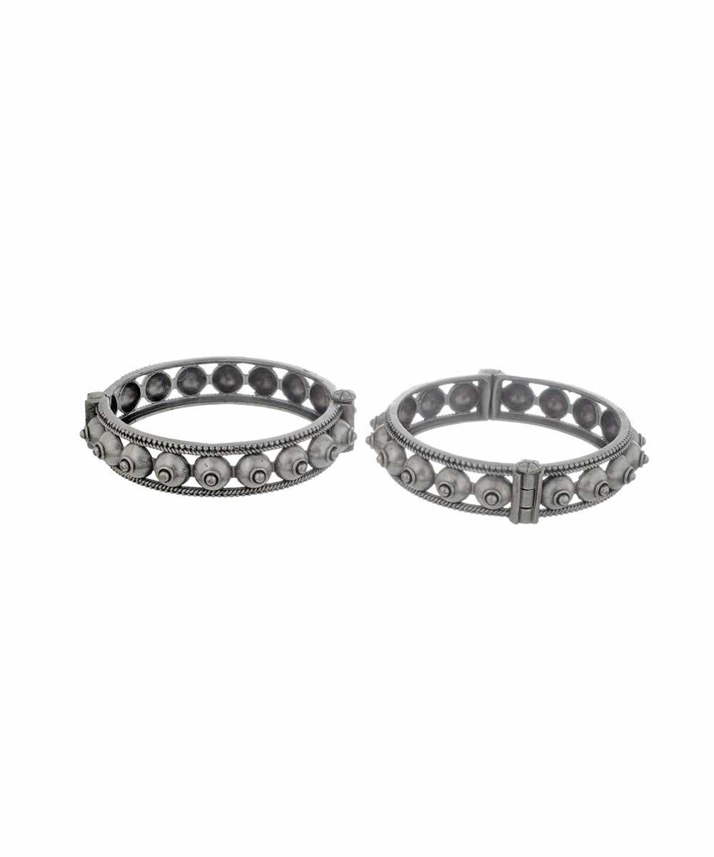 Studded Rope Oxidised Bangles | Stylika