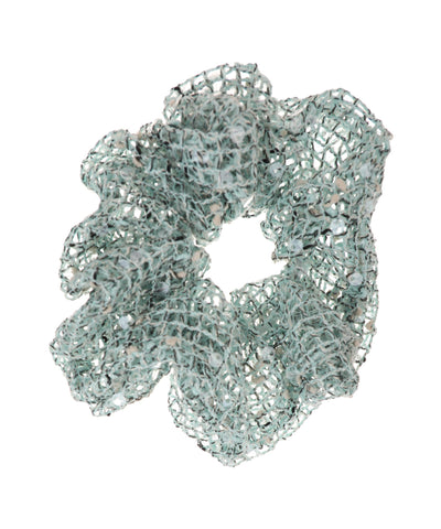 Sequin Knit Hair Scrunchie | STYLIKA