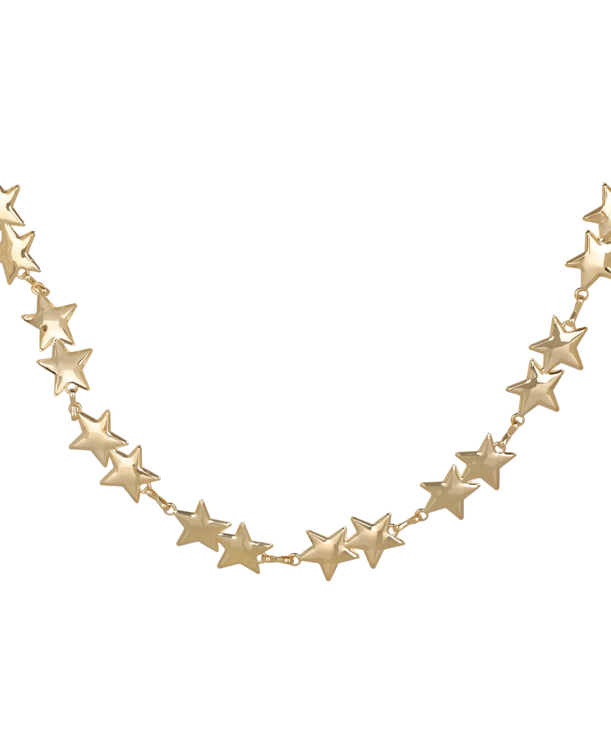 Waist chain with a draped star charm silhouette