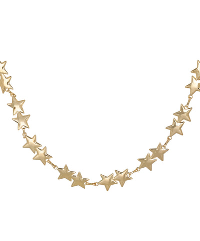 Waist chain with a draped star charm silhouette