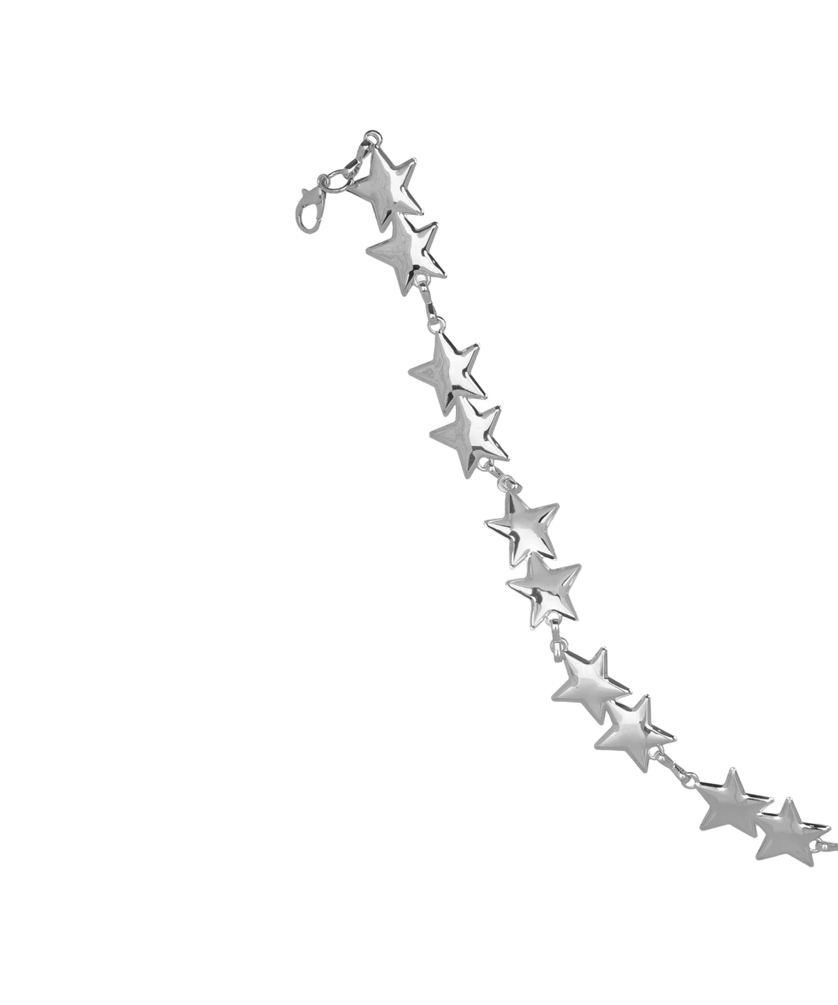 Waist chain with a draped star charm silhouette