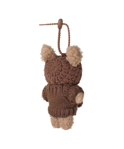 Sweet Knitted Teddy Bear Hoodie Bag Charm | Stylika