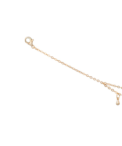 Double Layer Teardrop Charm Anklet | Stylika