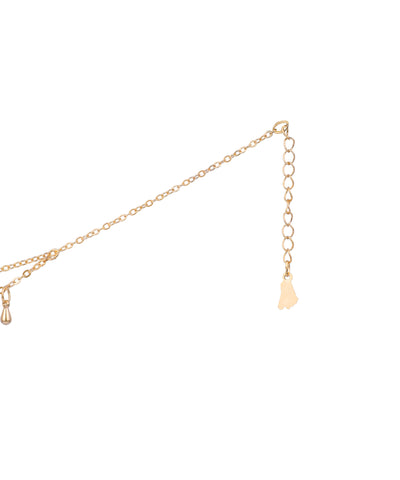 Double Layer Teardrop Charm Anklet | Stylika
