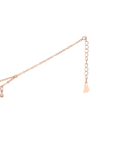 Double Layer Teardrop Charm Anklet | Stylika