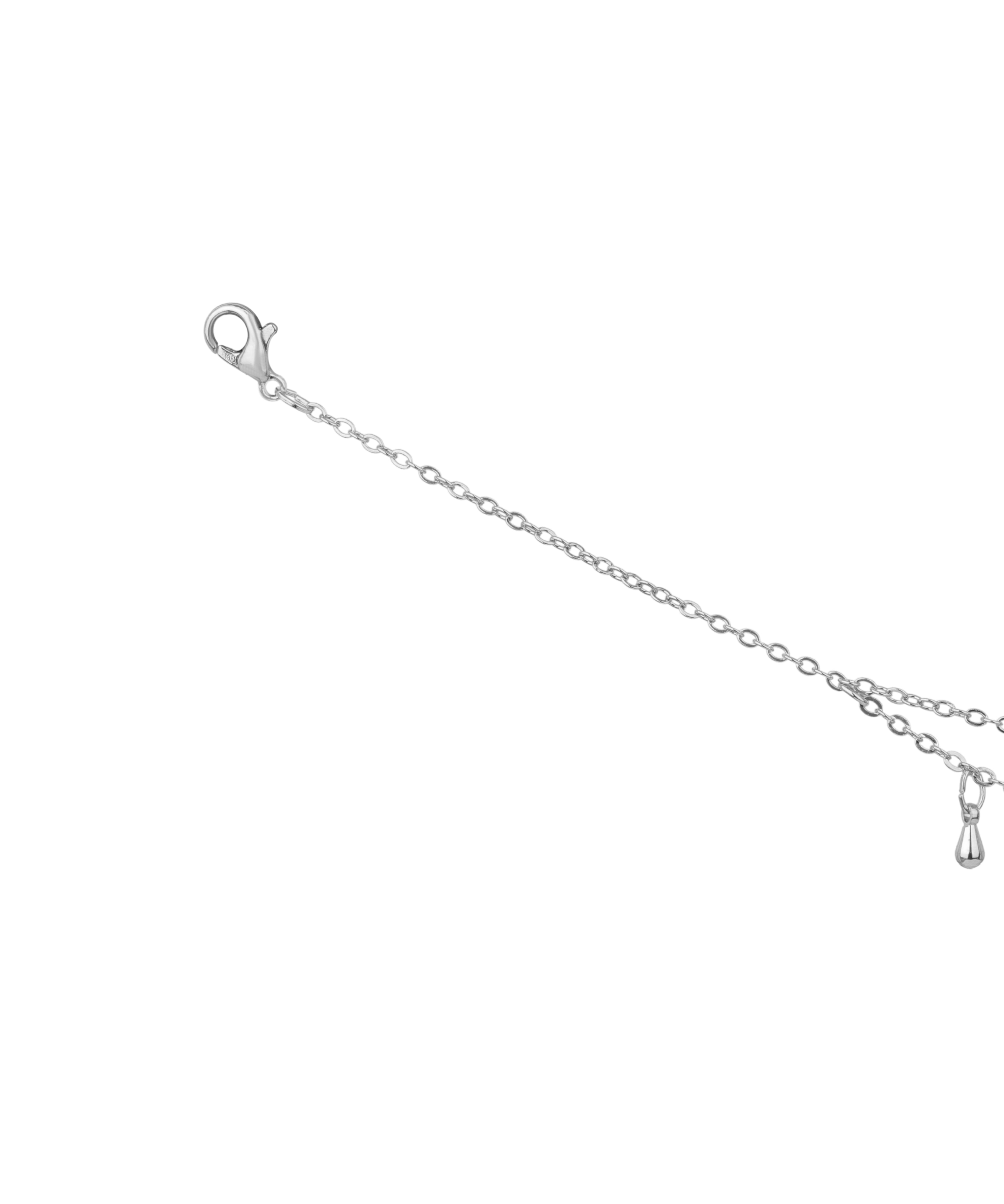 Double Layer Teardrop Charm Anklet | Stylika