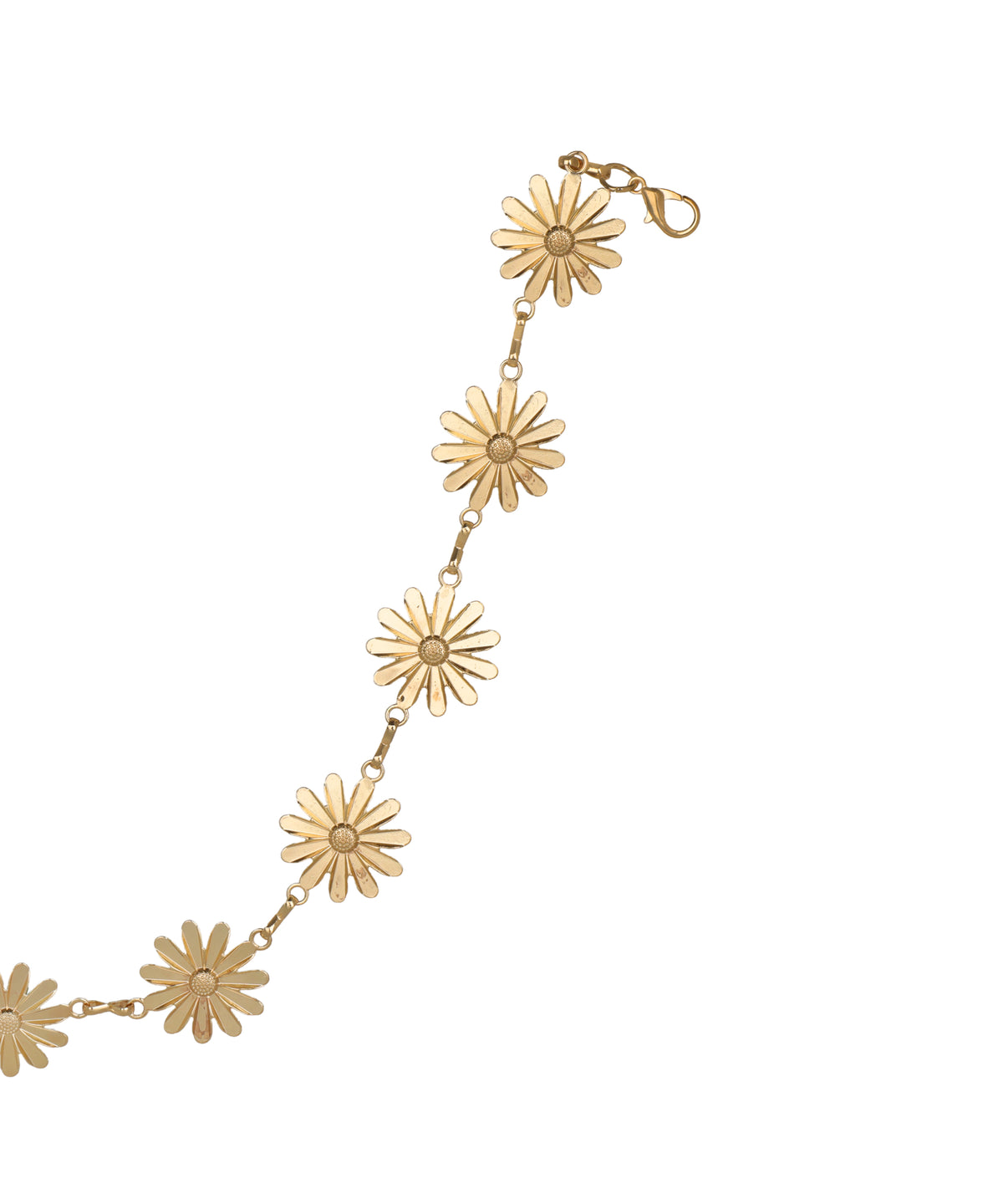 Waist chain detailed with uniform daisy shaped segments
