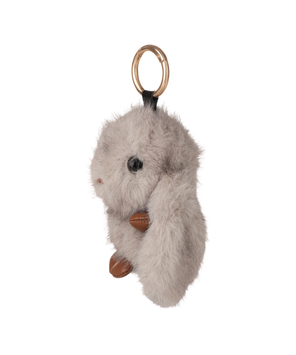 Whimsical Fluffy Bunny Bag Charm Accessory | Stylika