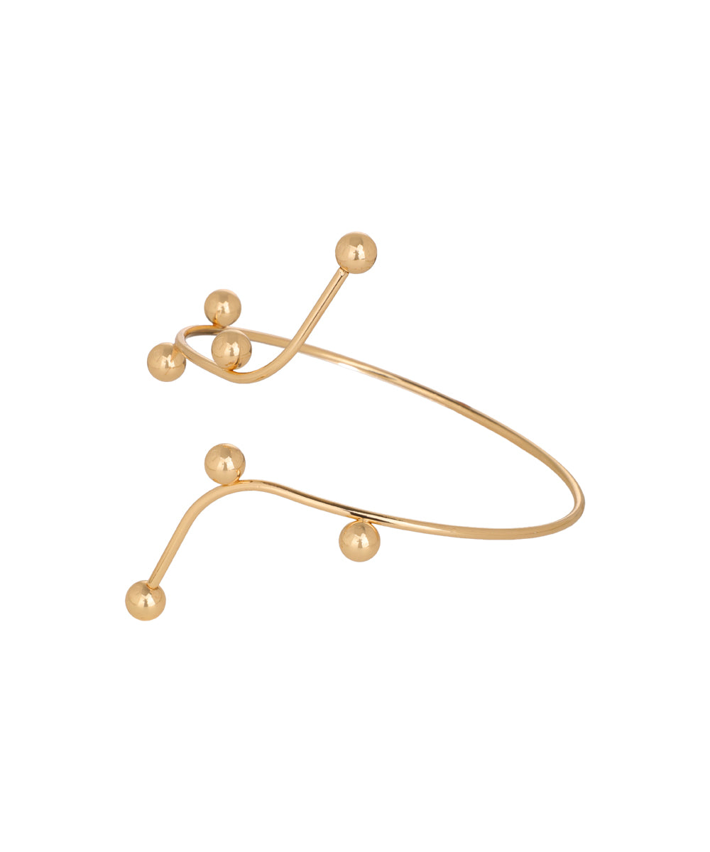 Minimalist Ball Detail Arm Cuff | Stylika