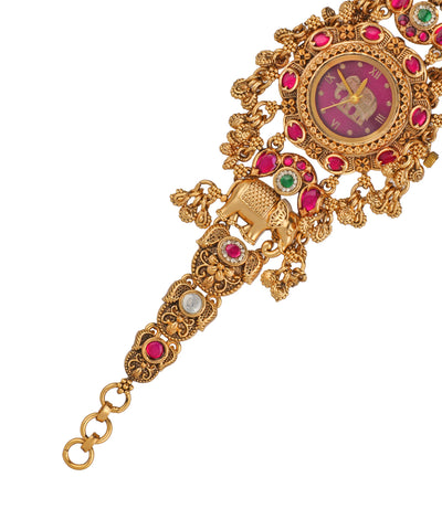 Statement bracelet watch for styling with ethnic attire