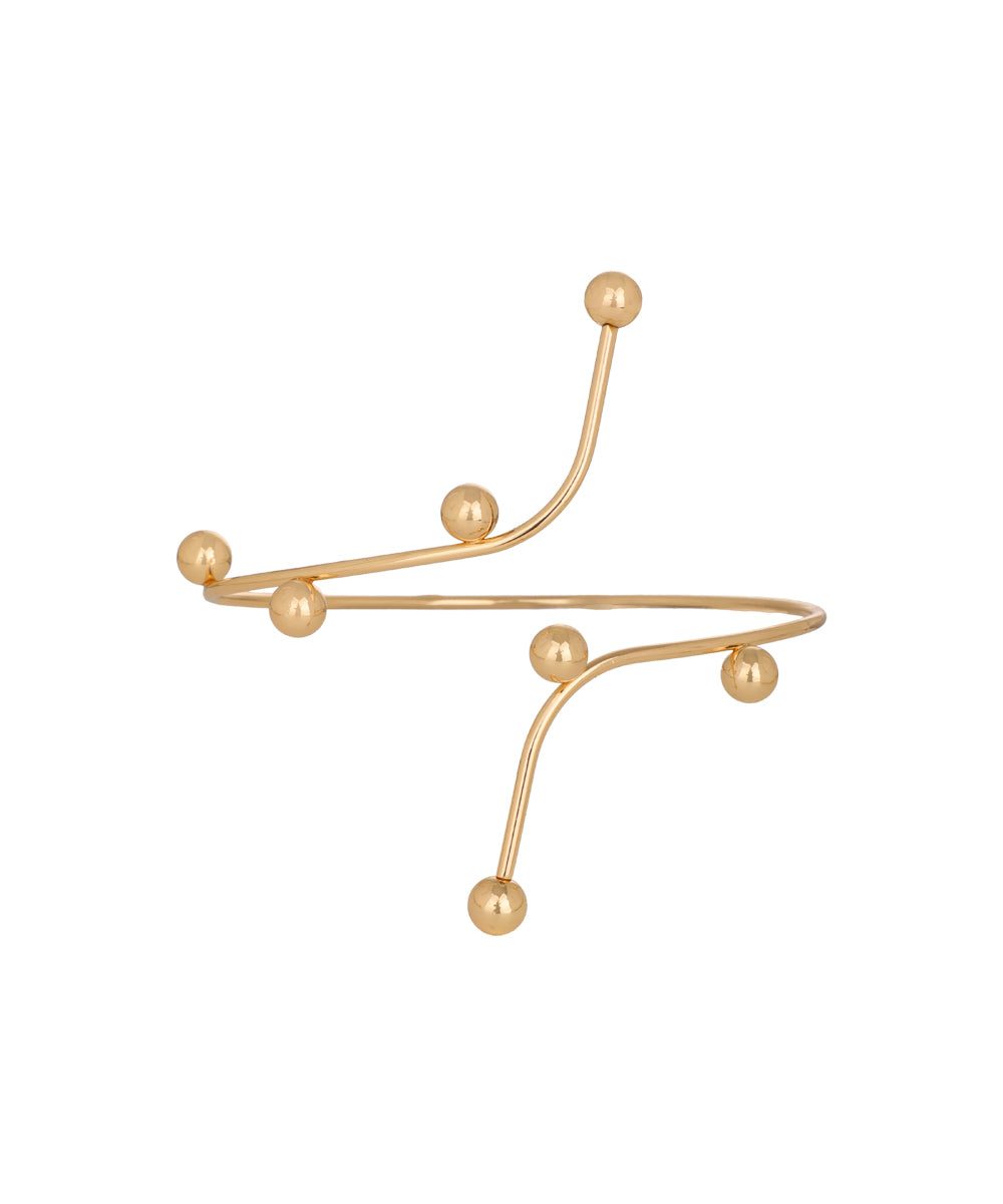 Minimalist Ball Detail Arm Cuff | Stylika
