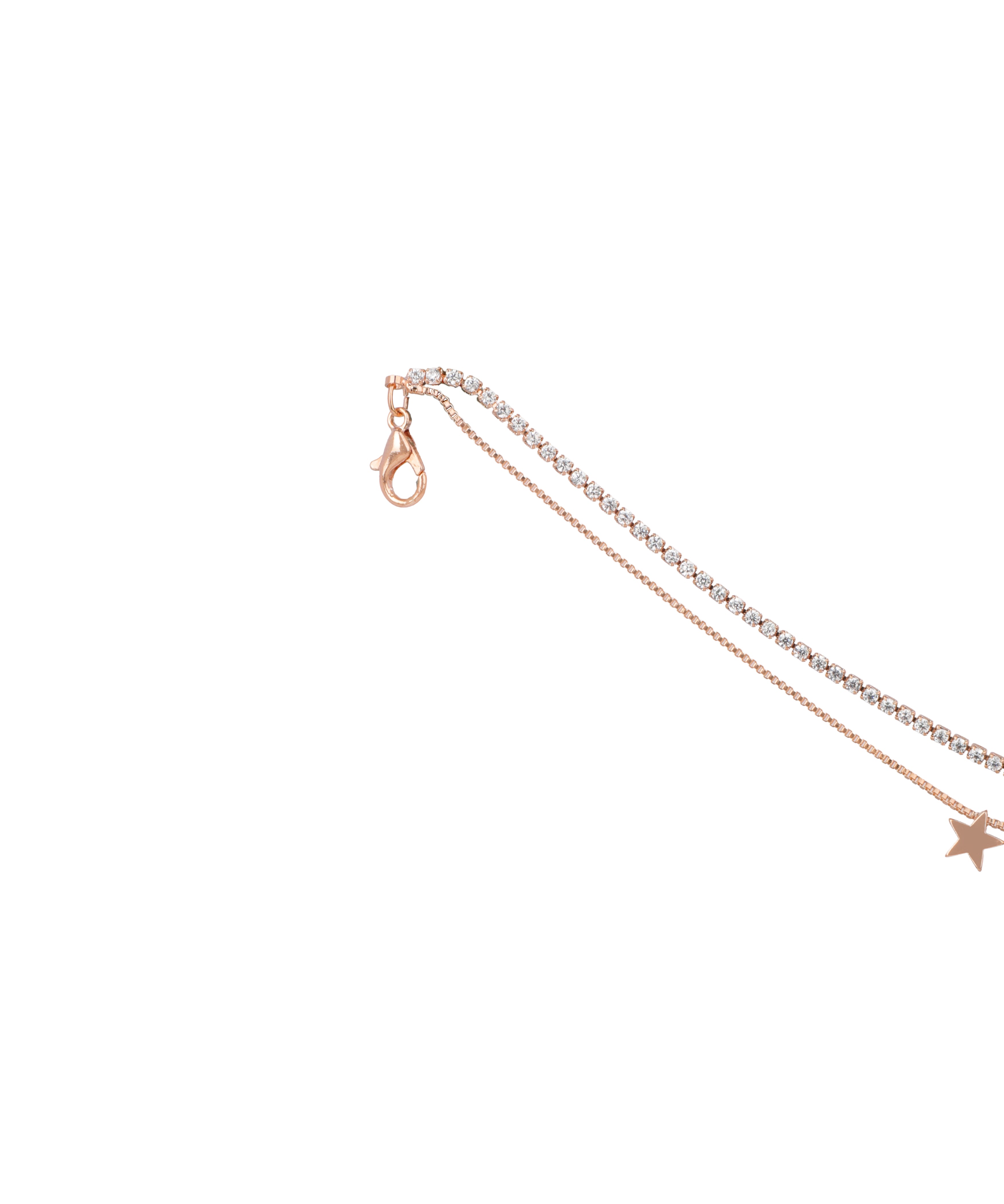 Double Layer Star Charm Anklet | Stylika