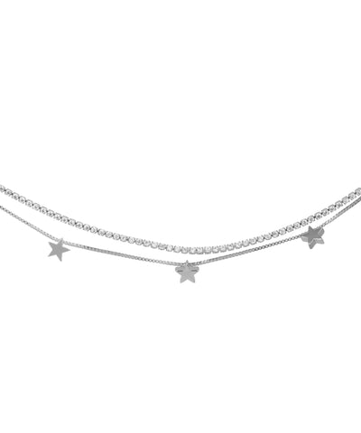 Double Layer Star Charm Anklet | Stylika