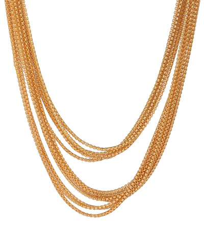 Multi Strand Layered Chain Necklace | Stylika