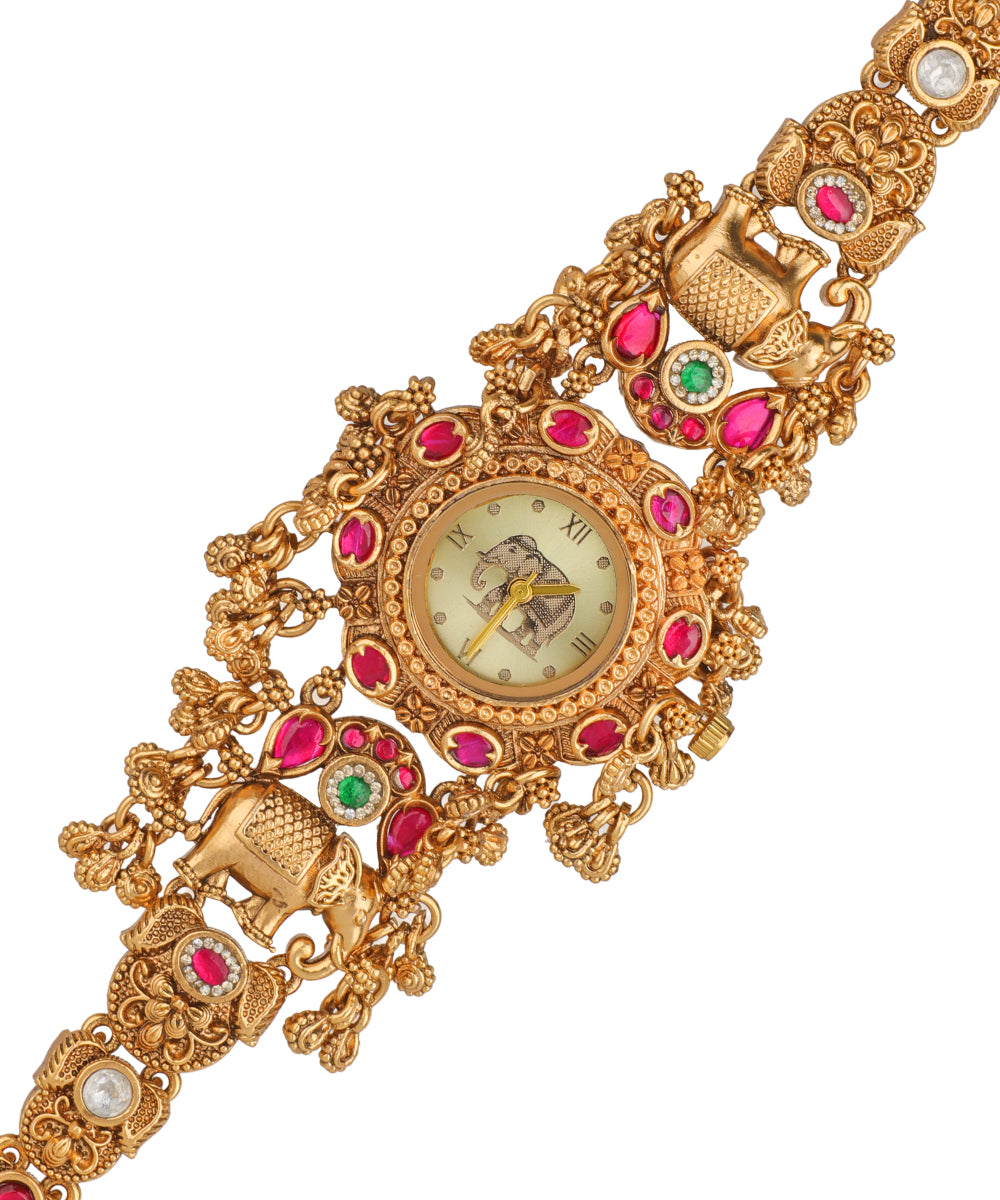 Heritage Bracelet Watch with a circular dial and link design