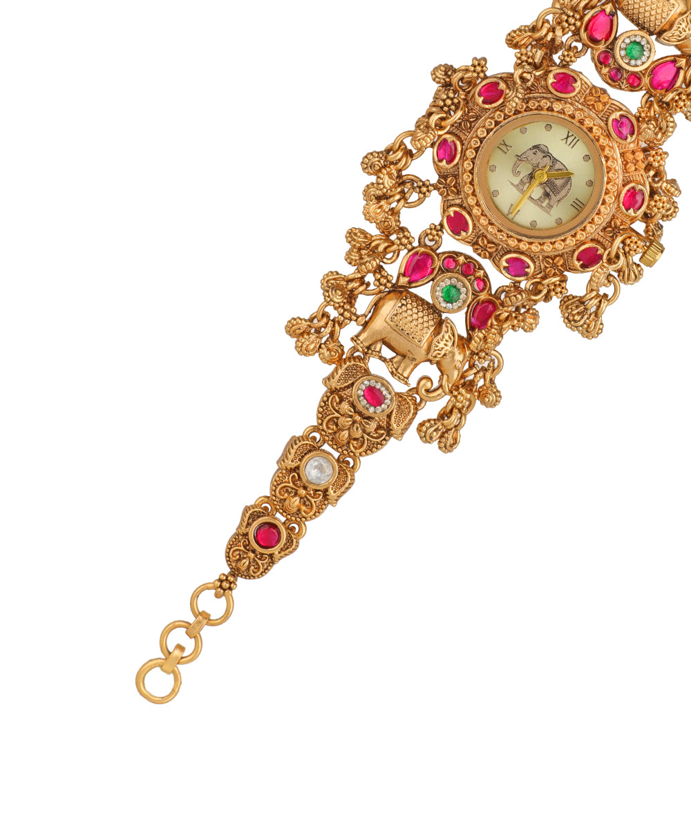 Heritage Bracelet Watch featuring decorative stone accents