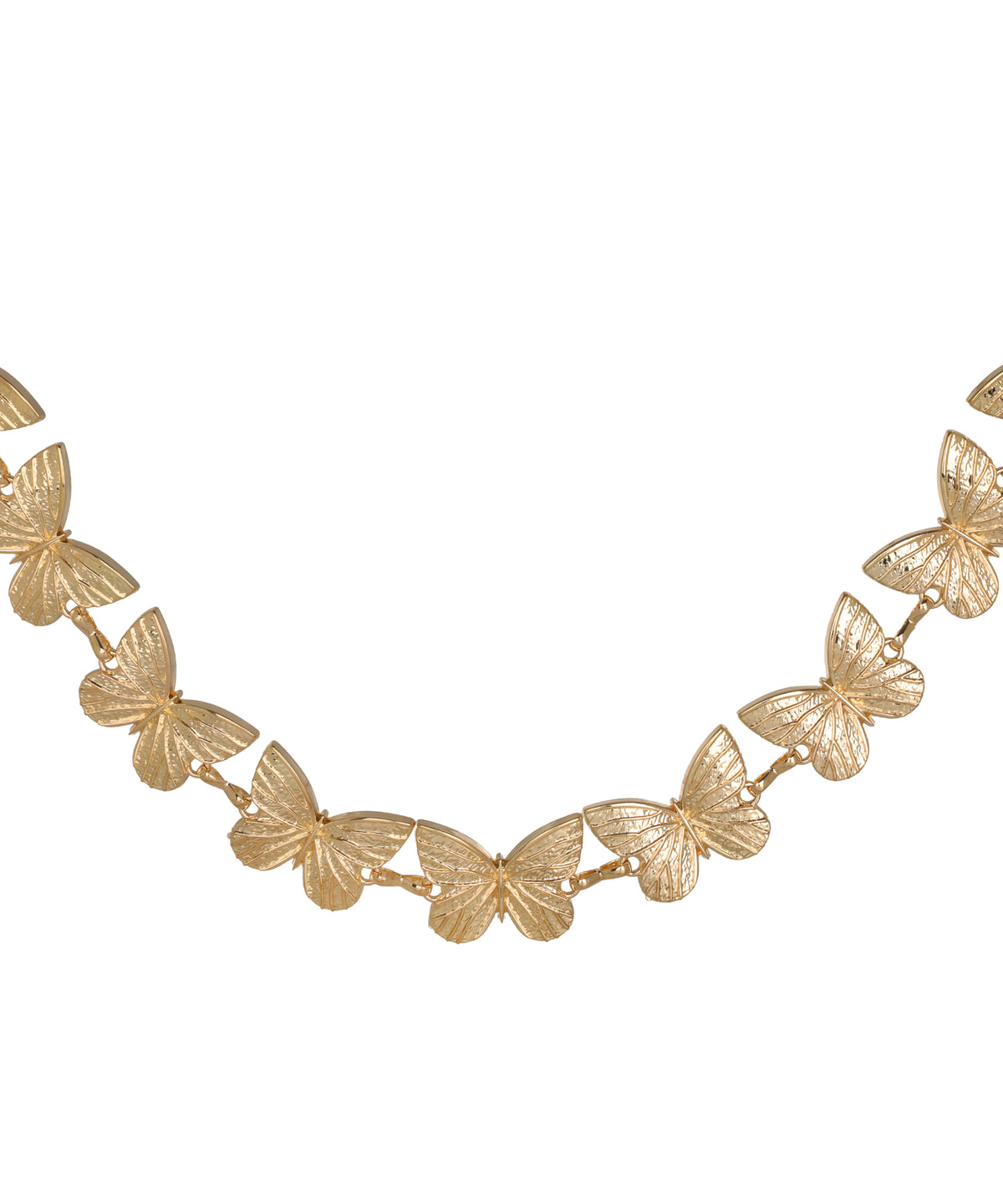 Linked waist chain with an elegant curved silhouette