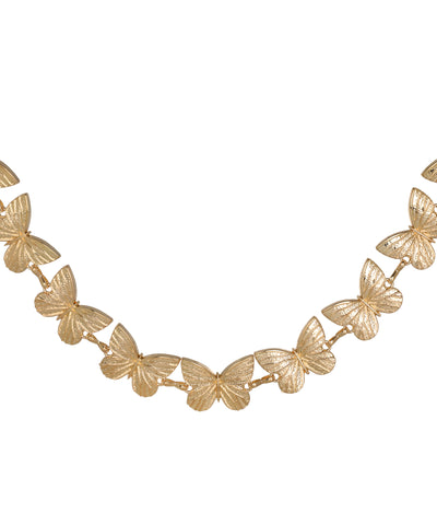 Linked waist chain with an elegant curved silhouette