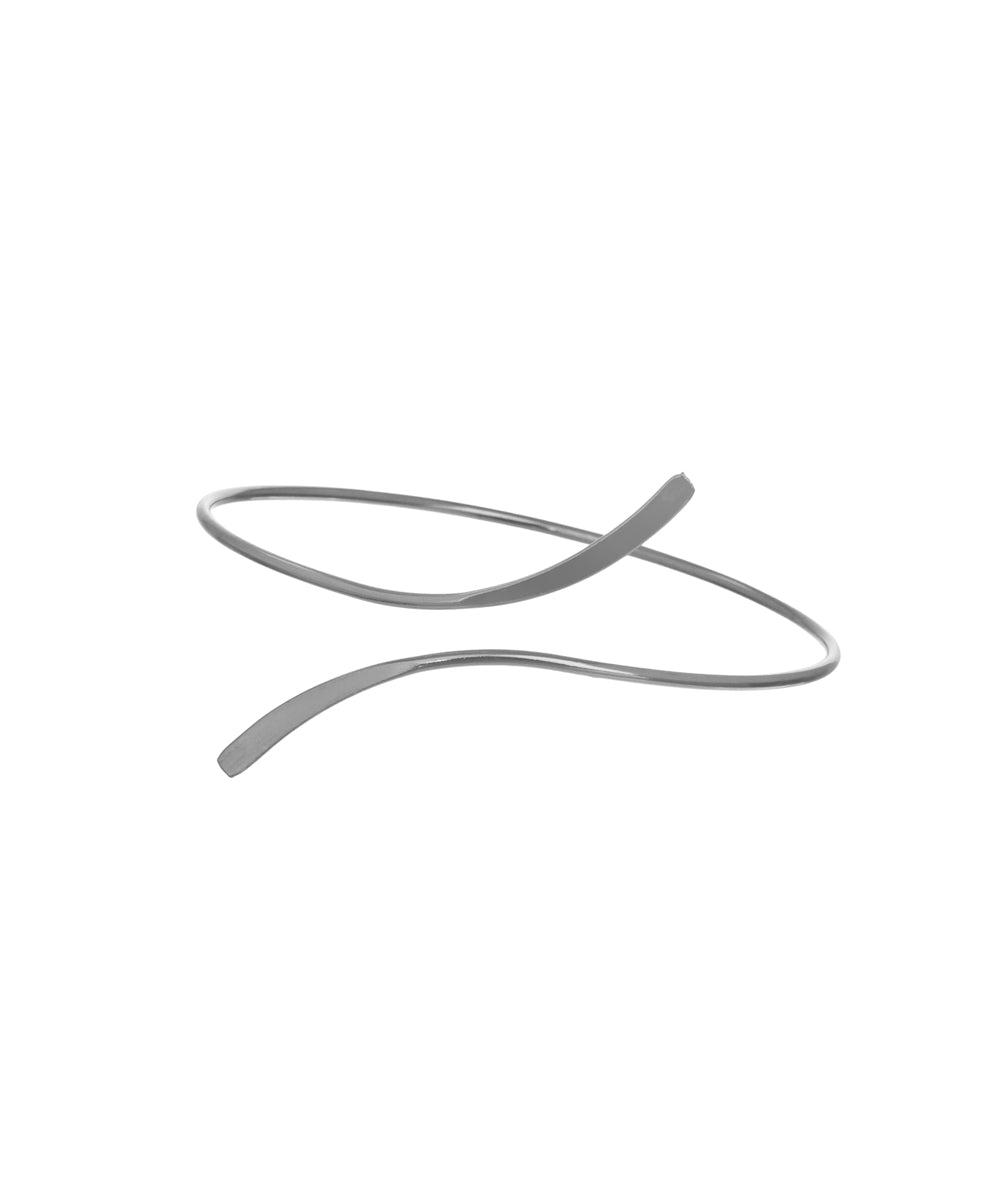 Modern Abstract Wavy Statement Arm Cuff | Stylika