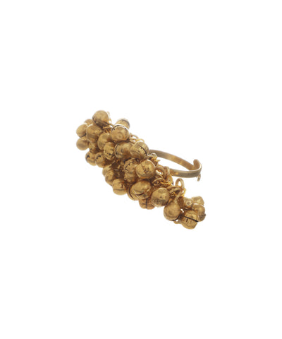 Statement Ghungroo Cluster Ethnic Double Finger Ring | Stylika