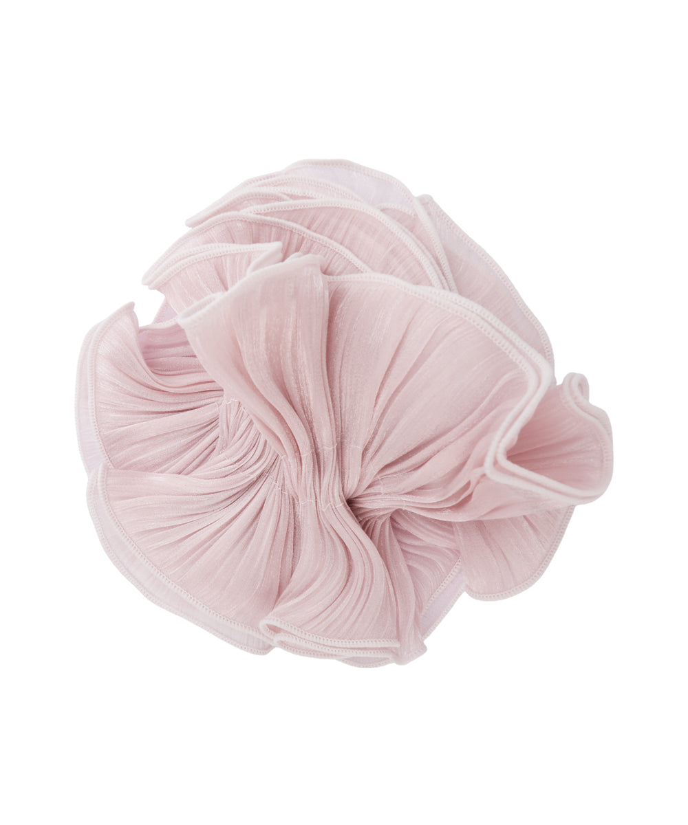Pleated Organza Hair Scrunchie | STYLIKA