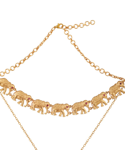 Gaj Yatra Layered Necklace | Stylika