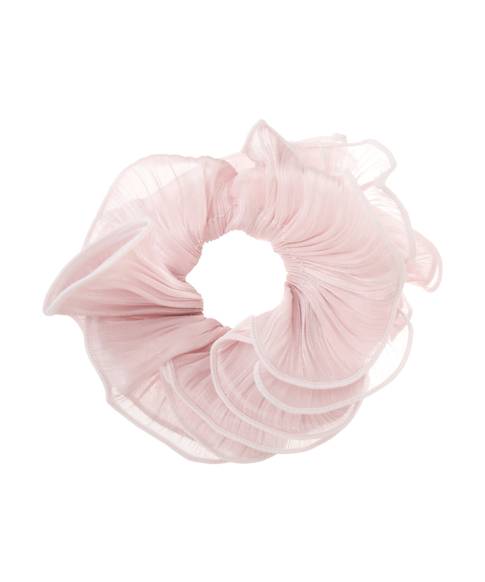 Pleated Organza Hair Scrunchie | STYLIKA