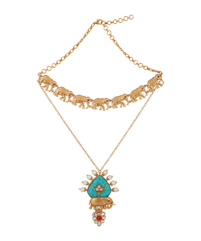 Gaj Yatra Layered Necklace | Stylika