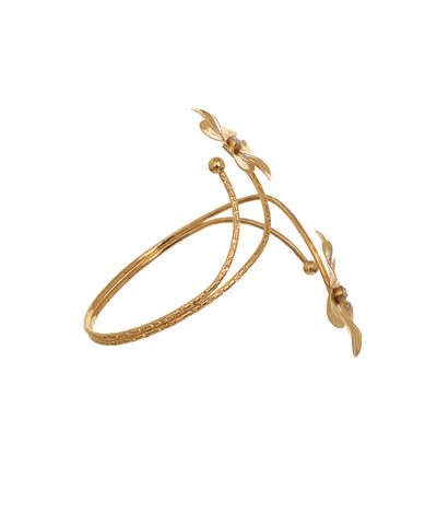 Sculpted Floral Winding Arm Cuff for Ethnic & Western Looks | Stylika
