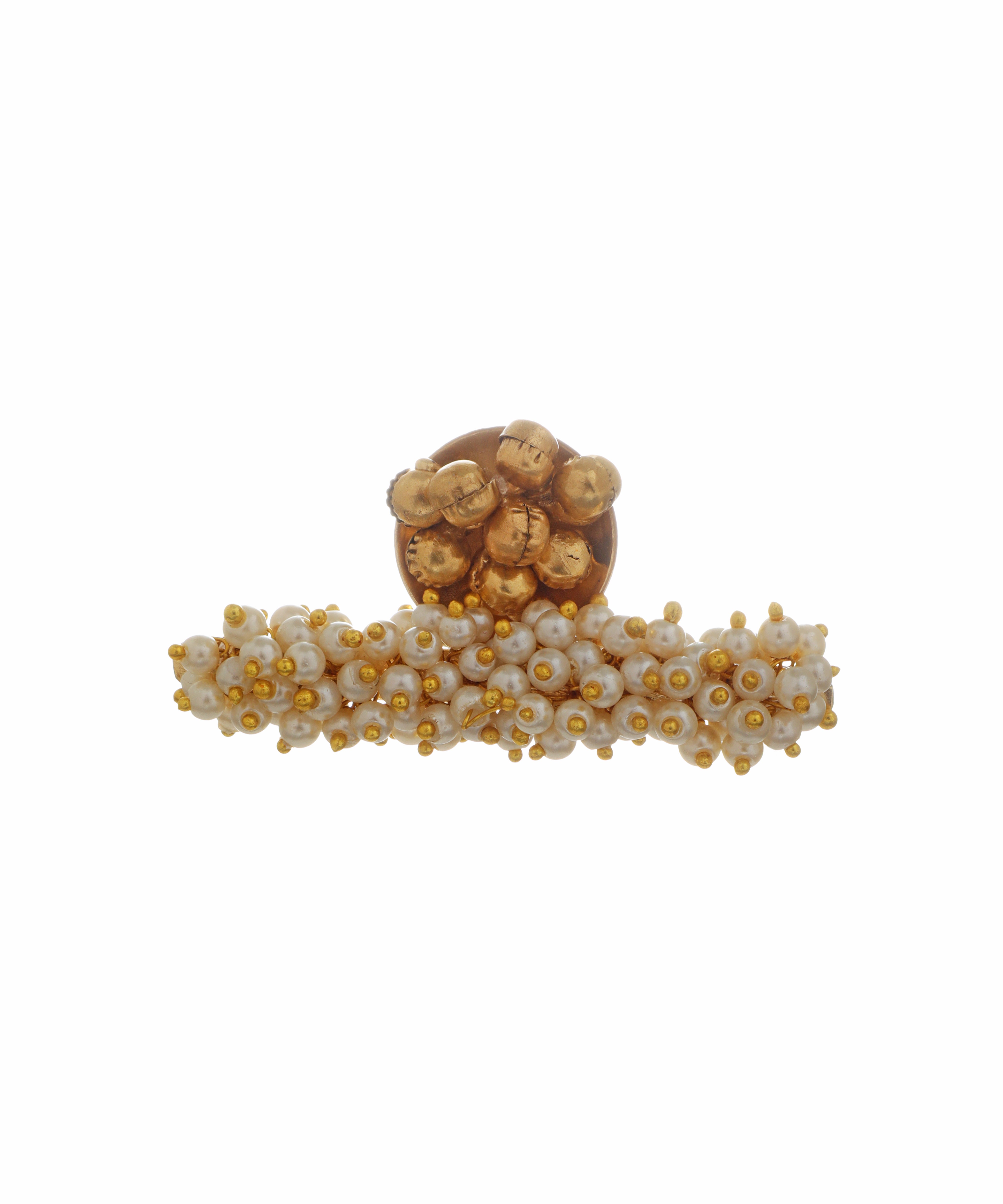 Multi-Bead Embellishment Ethnic Double Finger Ring | Stylika