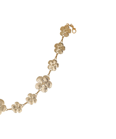 Waist chain designed with interconnected petal details