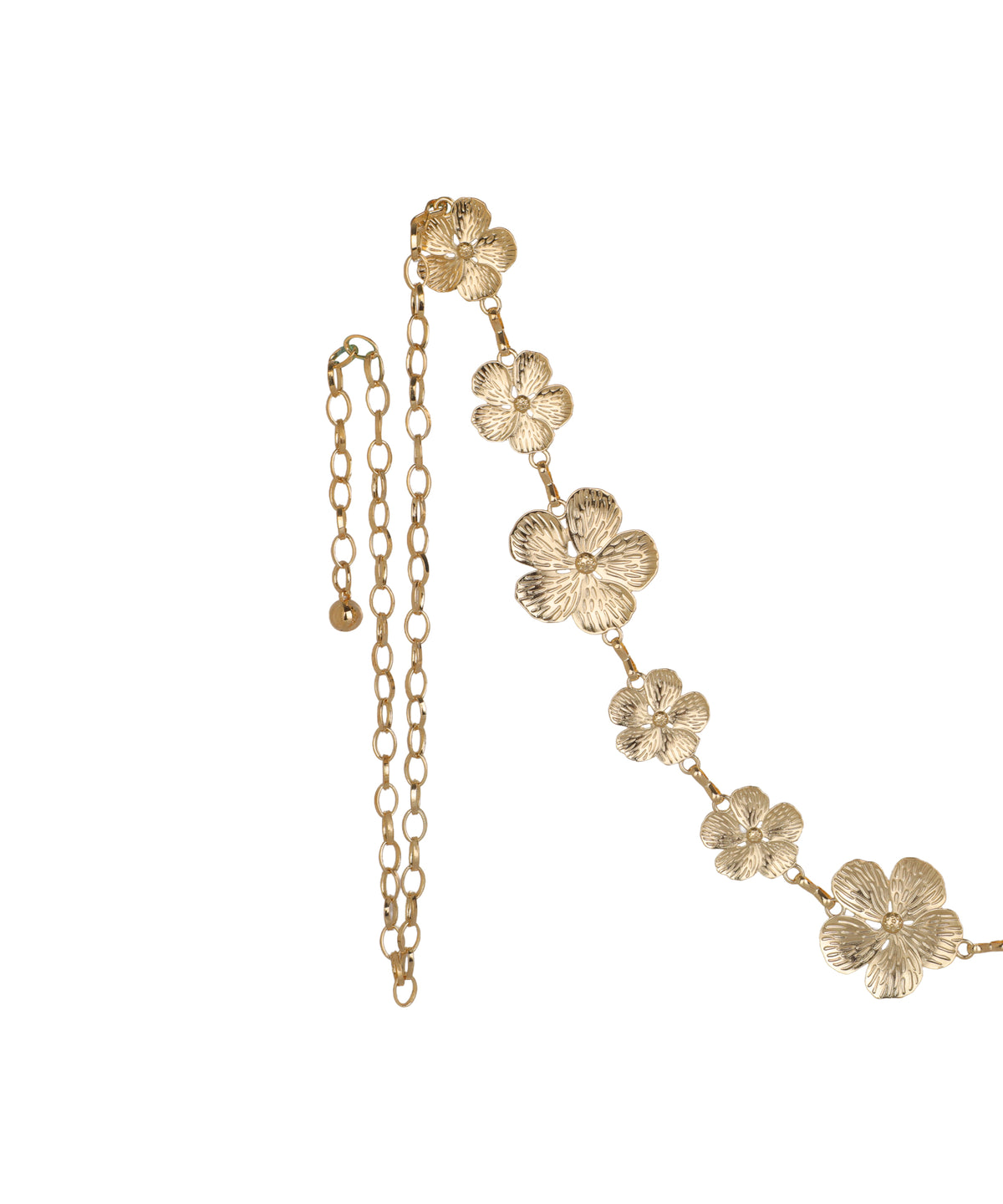 Waist chain styled for a cinched look on ethnic wear