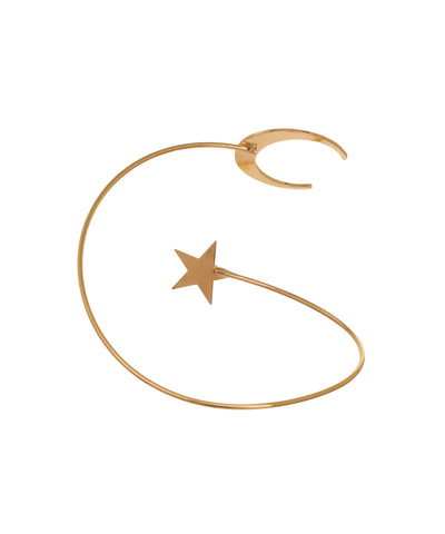 Celestial Moon and Star Wrap-Around Arm Cuff | Stylika